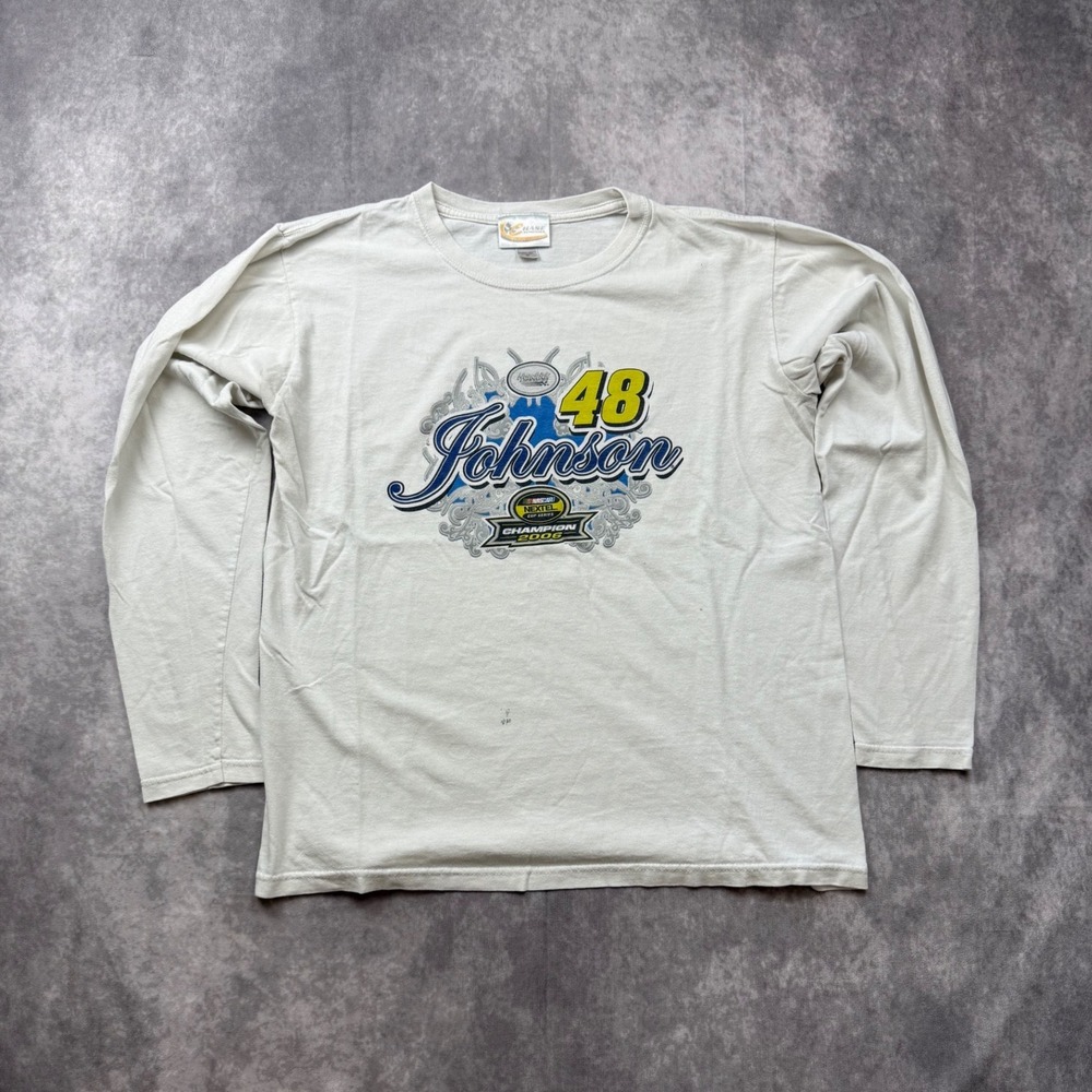 Chase Authentics NASCAR Jimmie Johnson 48 2006 Champion Long Sleeve Shirt M